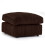 (Chocolate, Footstool ) Luxor Jumbo Cord 4 Seater Corner Sofa 1