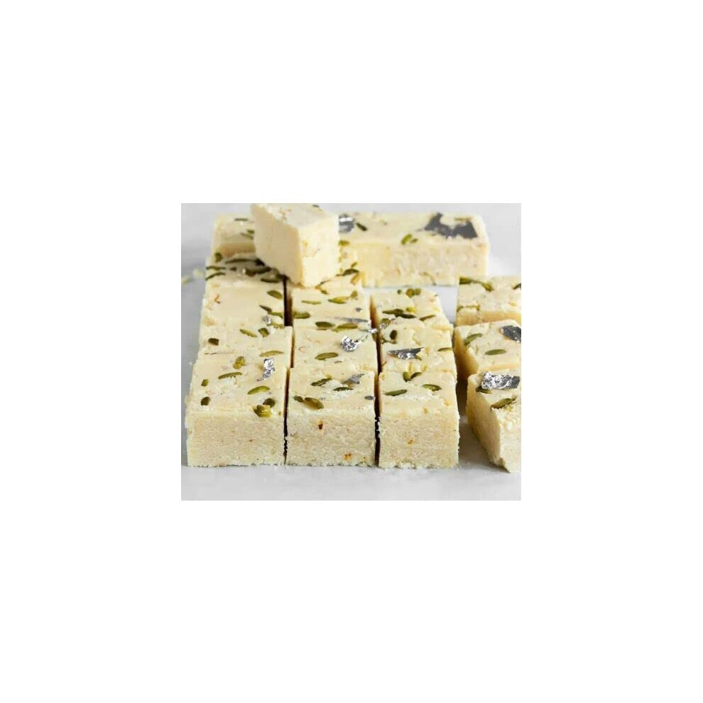 (Pack Of 1kg) White Barfi Indian Traditional Sweets For Occasions