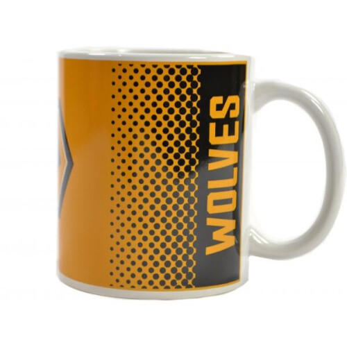 Official Wolverhampton Wanderers FC Wolves crest design ceramic mug 1