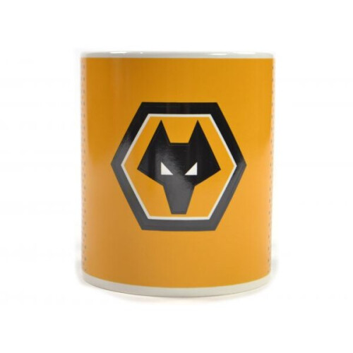Official Wolverhampton Wanderers FC Wolves crest design ceramic mug 2