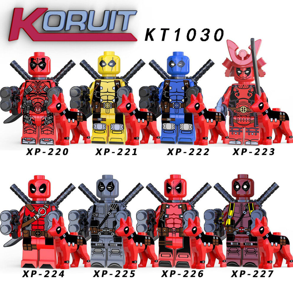 (Deadpool-8PCS-A) 22PCS Deadpool Mini Figures Set Children's blocks Fit Lego