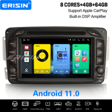 IPS 8-Core Android 11 64GB Car Stereo Mercedes BENZ C/CLK/G-Class W203/209 Viano Vito WiFi CarPlay DAB+ Satnav