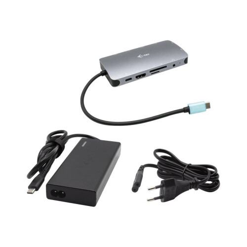 USB-Hub - i-Tec - C31NANOVGA77W - Silber - USB 3.2 Gen 1 - Geschwindigkeit 10 Gbit/s