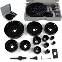 16PC HOLE SAW CUTTING SET 19-127MM WOOD CARBON STEEL CUTTER CIRCULAR ROUND HS001