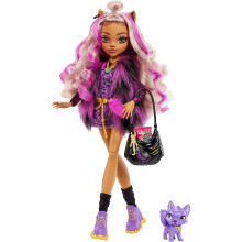 Monster High-Clawdeen Wolf-Pupazzo con animale domestico HHK52