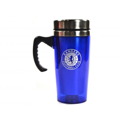 Official Glasgow Rangers blue crested travel mug