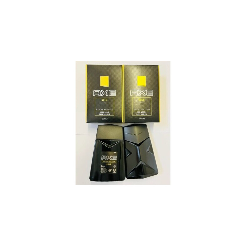 2 x Axe Gold 100ml Eau de Toilette Spray