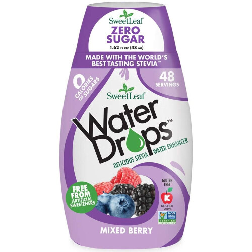 Gotas de Agua con Stevia, 1.62 fl oz (48 ml)