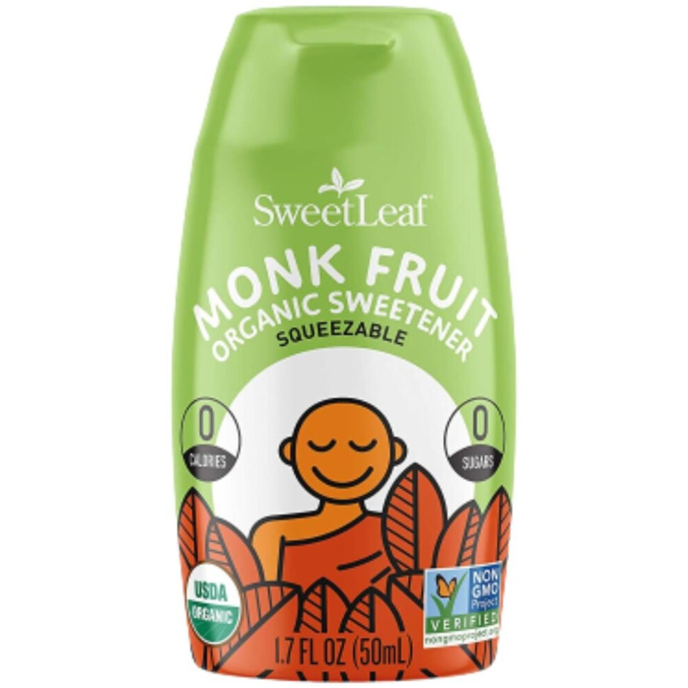 Sweetleaf Organic Monk Fruit Sweetener, Unflavored, 1.7Oz