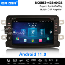 8-Core Android 11 64GB Renault Dacia Duster Dokker Lodgy Logan Sandero Car Stereo DAB+ Satnav WiFi CarPlay