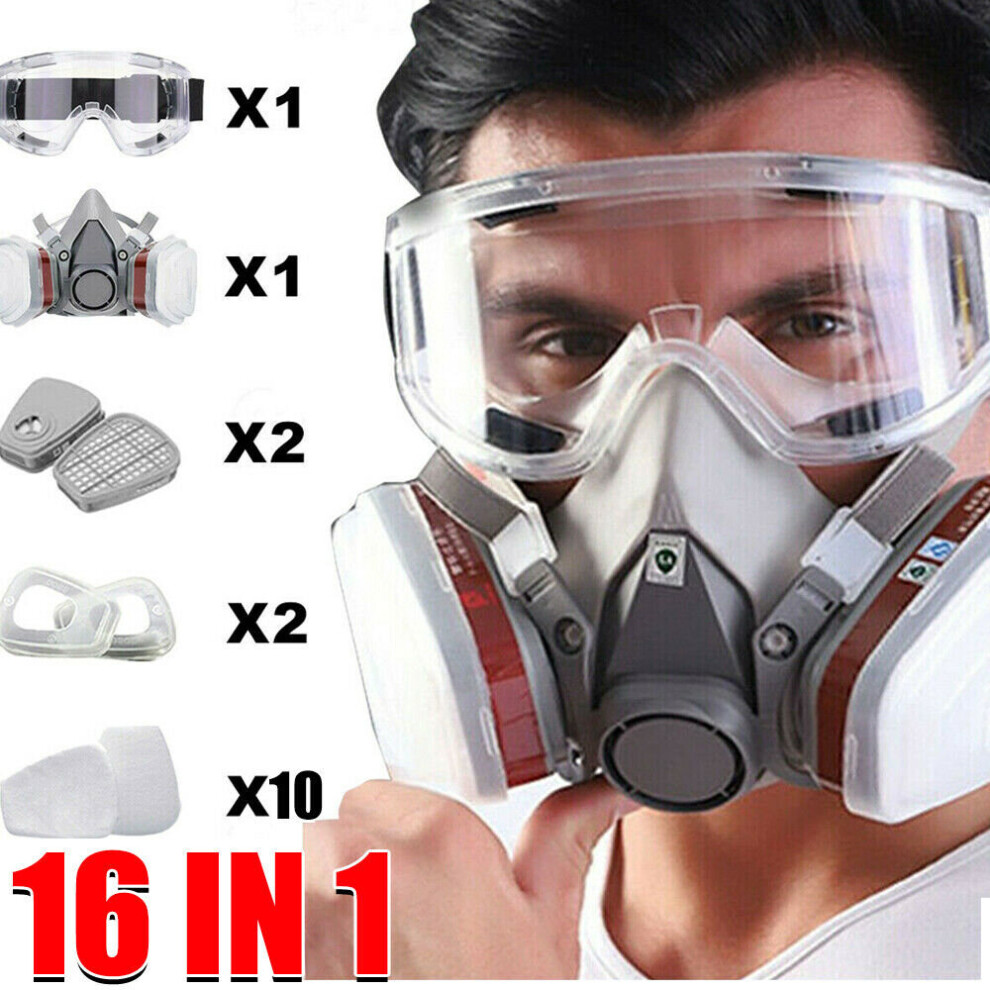 6200 Series Full Face Mask Gas Painting Spray Protection Respirator