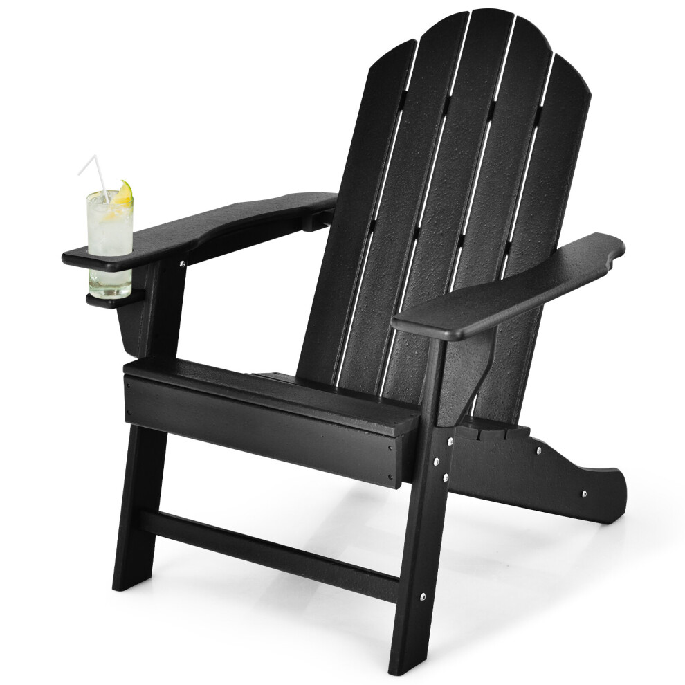 Adirondack Chair with Cup Holder Weather Resistant Adirondack Chair