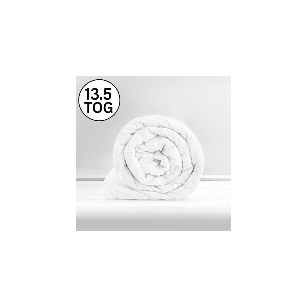 Aspire Homeware (Super King) Duvet 13.5 Tog Quilt Extra Thick Warm Anti-Allergy White