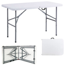4FT HEAVY DUTY FOLDING TABLE PORTABLE PLASTIC NEW CAMPING GARDEN PARTY CATERING
