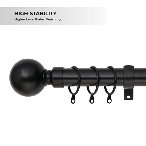 (Matt Black Plain Ball, 120-210 cm (48