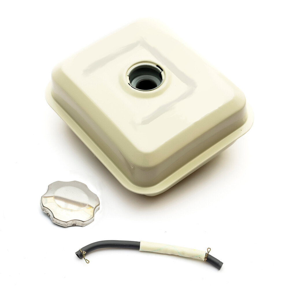 Non Genuine Fuel Petrol Tank + Cap + Pipe Fits Honda Gx200 Engine Gokart White 5056213529598