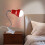 Clip On Headboard Light for Reading, Clamp Table Light for Desk (Red), E27 Led Table Lamp, Clamp Desk Light 4