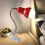 Clip On Headboard Light for Reading, Clamp Table Light for Desk (Red), E27 Led Table Lamp, Clamp Desk Light 5