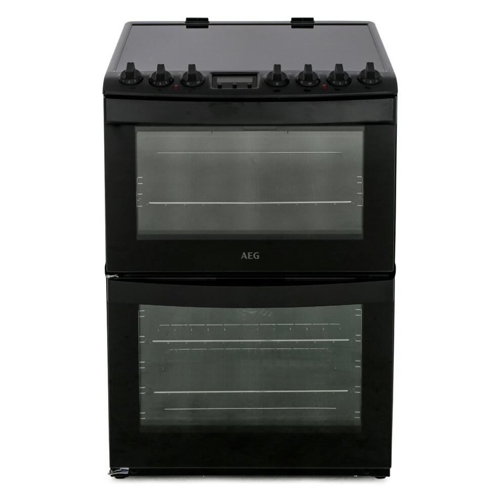 AEG CCB6740ACB SteamBake Electric Cooker with Double Oven