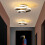 Spiral Design Led Ceiling Lamp Modern Ceiling Light Black Nordic Chandelier Warm White Simple Creative Ceiling Light 4