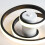 Spiral Design Led Ceiling Lamp Modern Ceiling Light Black Nordic Chandelier Warm White Simple Creative Ceiling Light 5
