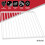 SPARES2GO Fridge Shelf for HOTPOINT Adjustable Plastic Coated White Extendable Shelves (Pack of 3) 2