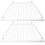 SPARES2GO Universal Drinks Chiller Fridge Shelf Adjustable Beer Display Refrigerator Bottle Rack (Pack of 2) 1