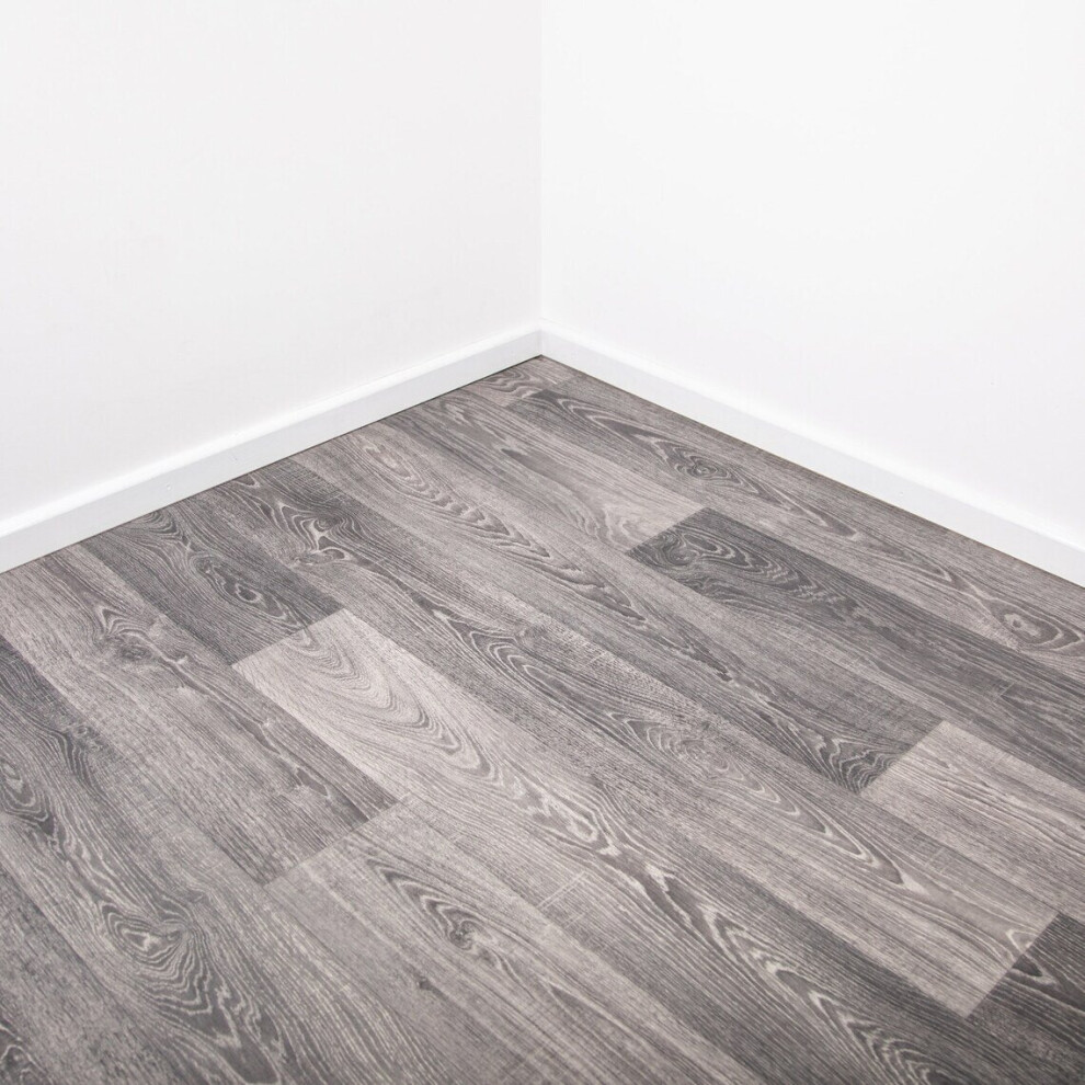 (4M, 10M) Farmhouse Wood Vinyl Lino Flooring Roll 2M & 4M Width 5056524031742