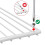 SPARES2GO Universal Adjustable Fridge Shelf White Plastic Coated Extendable Freezer Rack 10