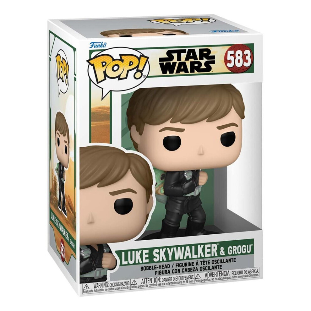 Funko Pop Star Wars | Book Of Boba Fett Luke Skywalker And Grogu #583
