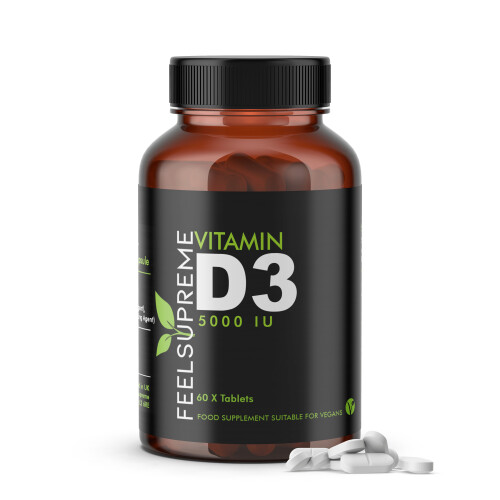 Vitamin D 5000iu By Feel Supreme | Vitamin D High Strength