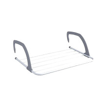 AAMEN Portable 5-Bar Folding Radiator Clothes Airer, Metal Dryer Rack for Laundry