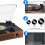 (Orange) DIGITNOW Vinyl Turntable Bluetooth Record Player 3-Speed 5