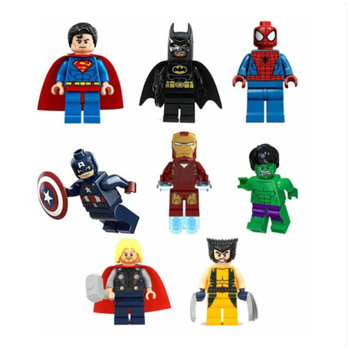 8Pcs Marvel Avengers Super Hero Comic Mini Figures Dc Minifigure δώρο ταιριάζει