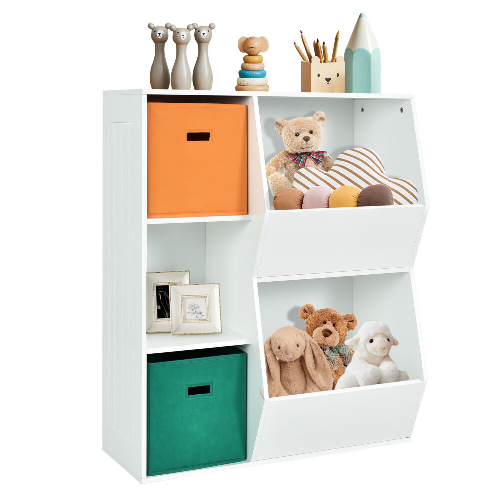 Kids Toy Storage Cabinet Modern Floor Shelf Organizer Floor Shelf