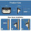 2PCS Brightbeam PIR Solar Security Motion Sensor Wall Light 3