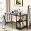 Costway Computer Industrial Writing Table Study Desk Gaming Table Workstation 2