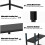 Costway Computer Industrial Writing Table Study Desk Gaming Table Workstation 4
