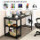Costway Computer Industrial Writing Table Study Desk Gaming Table Workstation 6