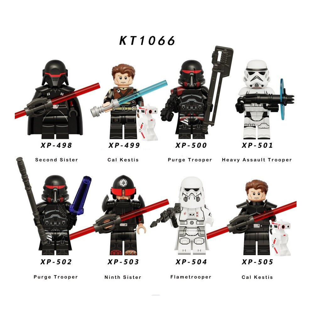 8PCS Star Wars Minifigures Toy Collection Fit Lego Building Block Figurine Children's Gift