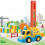 Wooden Blocks Domino Game Toy Automatic Engineering Vehicle 2