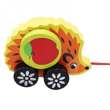 Hedgehog Snail Toddler Cart Children Early Education Puzzle Baby Toddler Creative Drag Pull Cable