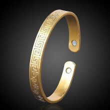 18k Gold Plated Healing Therapy Arthritis Pain Relief Magnetic Copper Bracelet