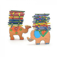 Color Stick Game Wooden Balance Beam Stacking High Children's Educational Toyselep