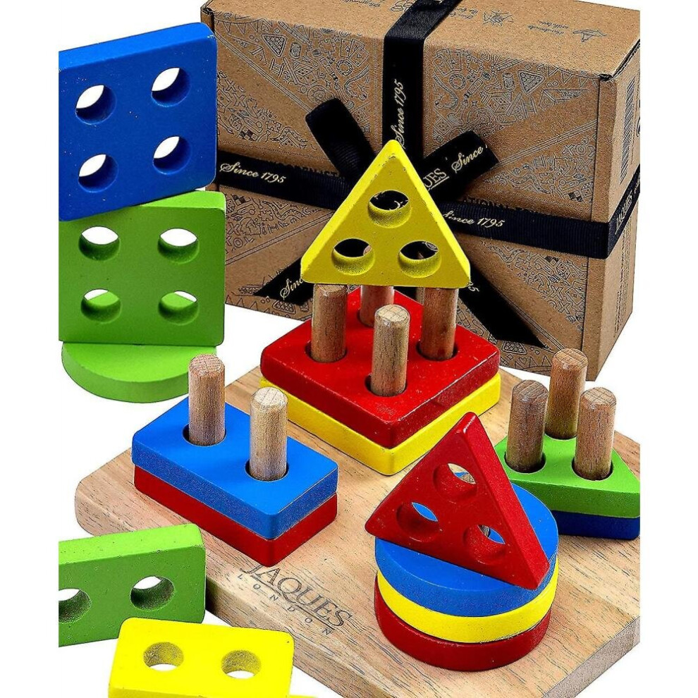 Wooden Shape Sorter Activity Cube For Toddlers