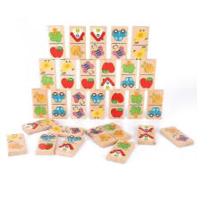 28 Pieces/set Of Children's Domino Board Game Animal Solitaire Puzzle Children's Toys