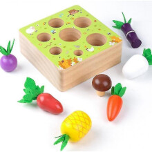 Tailiqi Wooden Farm Harvesting Games, Early Education Toys