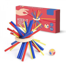 Children's Wooden Stick Stable Stacking Toy Balance Patience Skill Training Puzzle Game