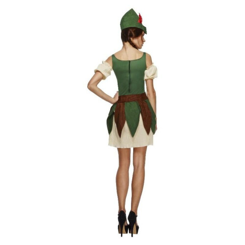 Smiffy's (Medium) Fever Outlaw Warrior Costume Green 2
