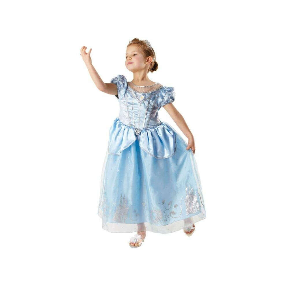 (Large - XL) Disney Cinderella Anniversary Costume Childrens Kids Fancy Dress